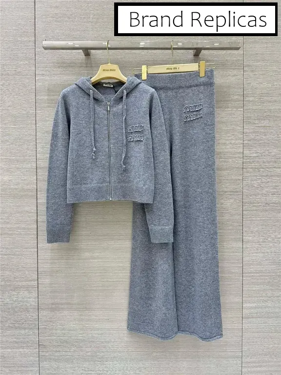 Miumiu Zipper Jacket + Pants Set